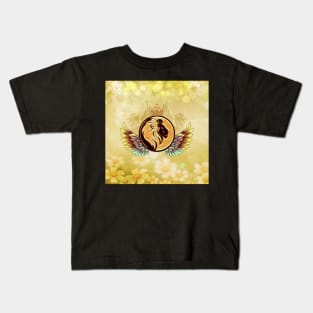 Wonderful lion head with wings and crown Kids T-Shirt